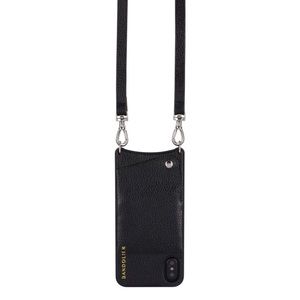 Bandolier X Emma Pebble Leather Crossbody Black iPhone X iPhone 10